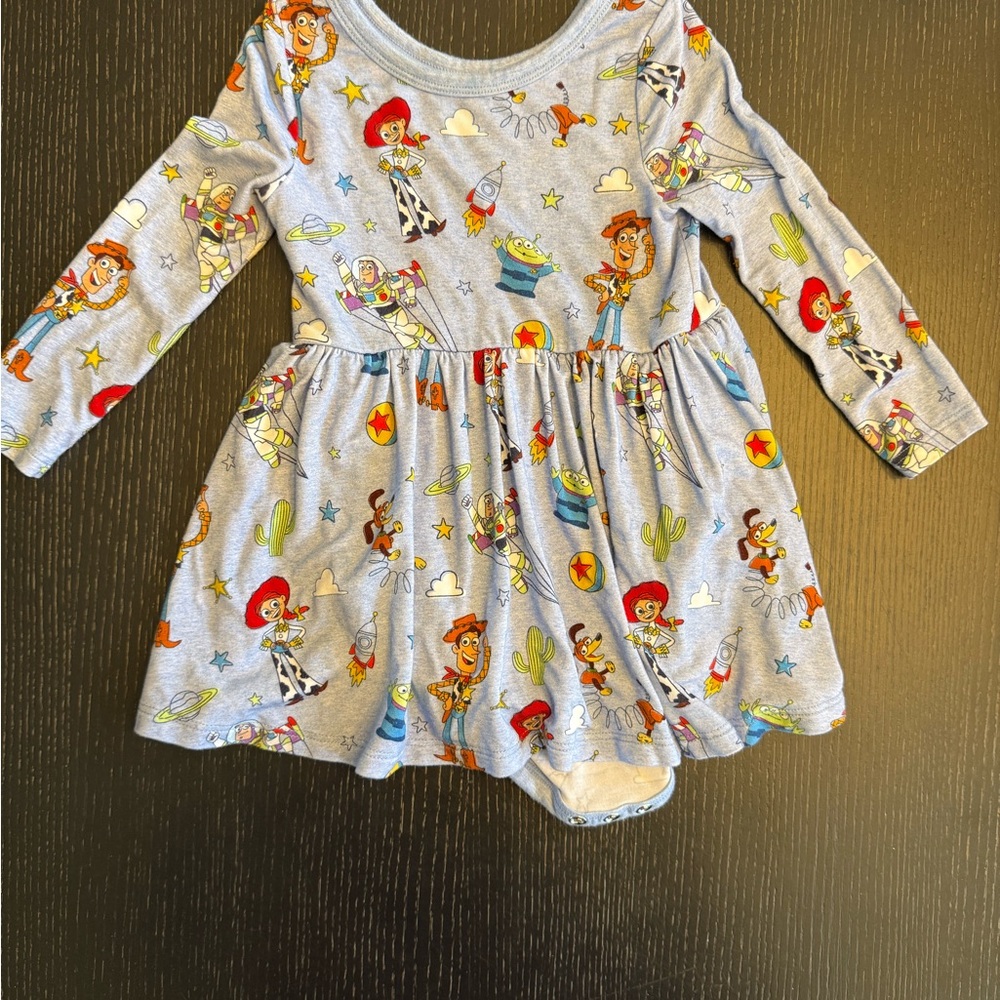 Little Sleepies Blue Toy Story Dress with bodysuit